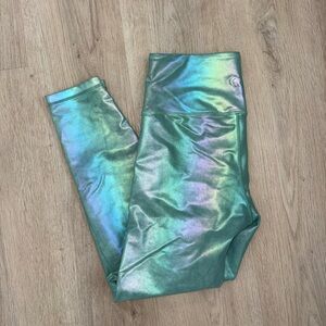 ZYIA Shimmering Green Leggings